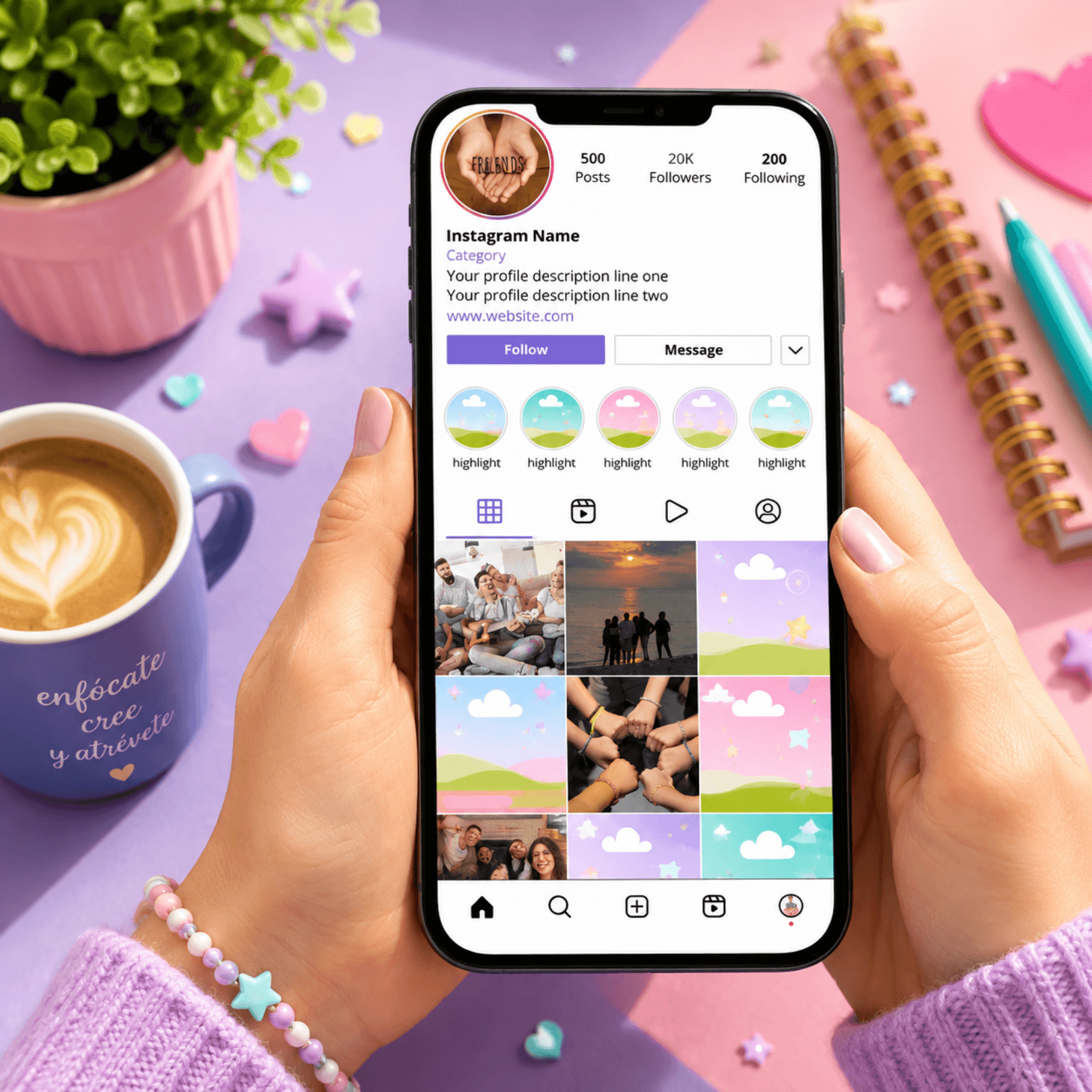 Editable Canva Social Media Templates | Netflix, Instagram, YouTube Inspired Designs