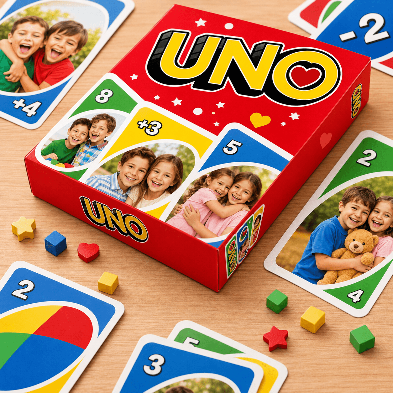 UNO Card Game Template | Editable Canva Printable Game + Box