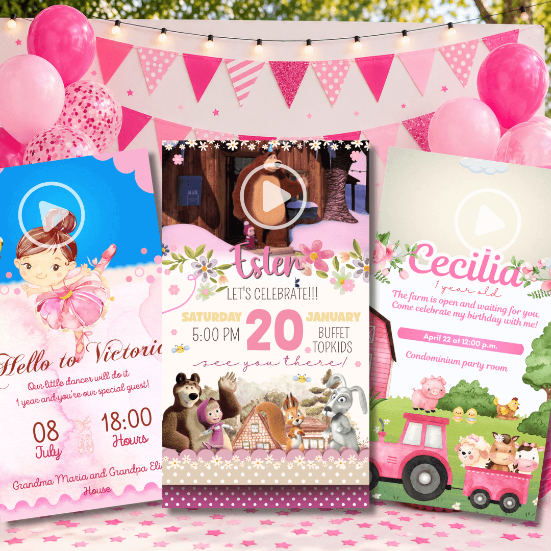 250+ Video Invitation Templates | Editable in Canva - Image 3