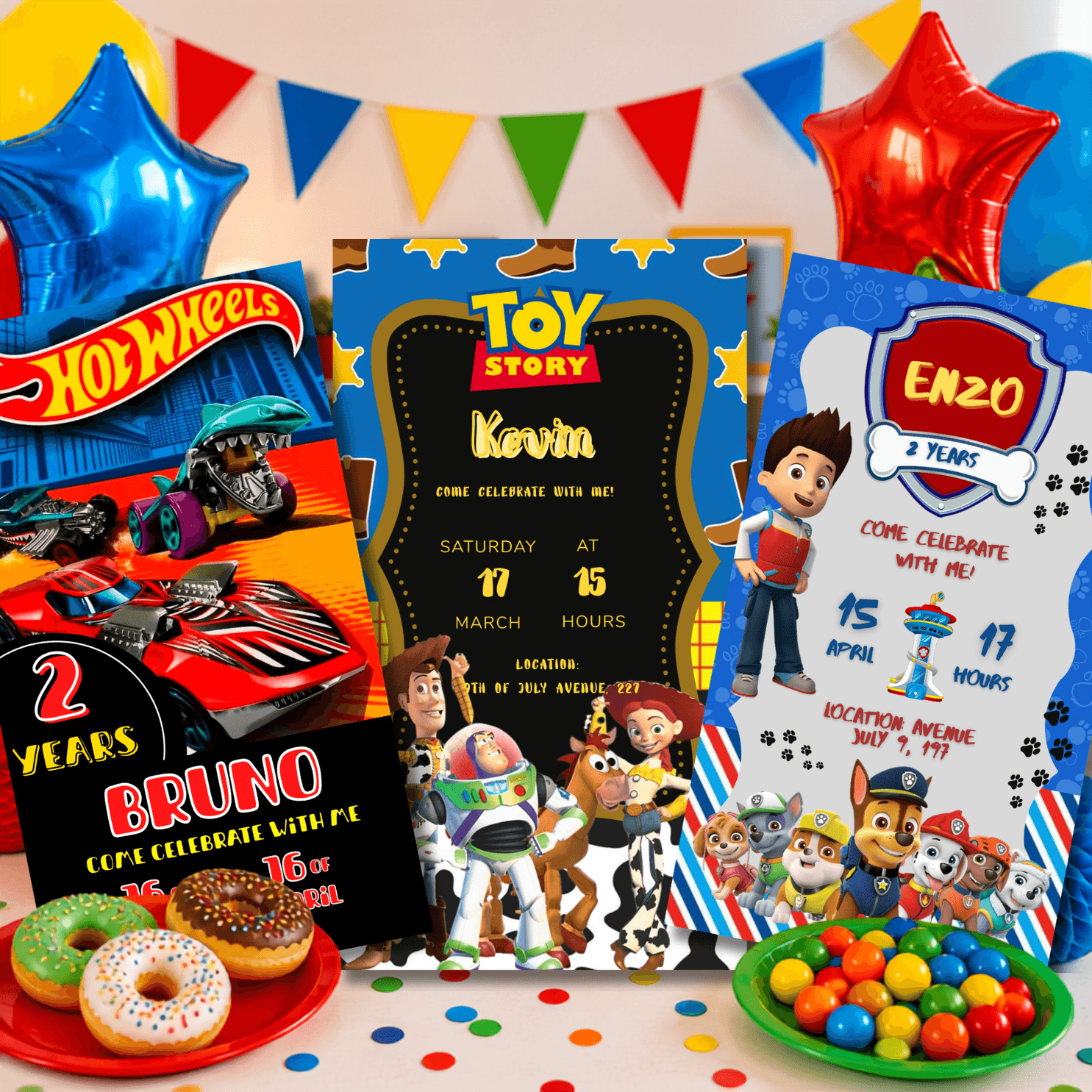 500+ Digital Invitation Templates | Editable Canva Birthday Invitations - Image 3