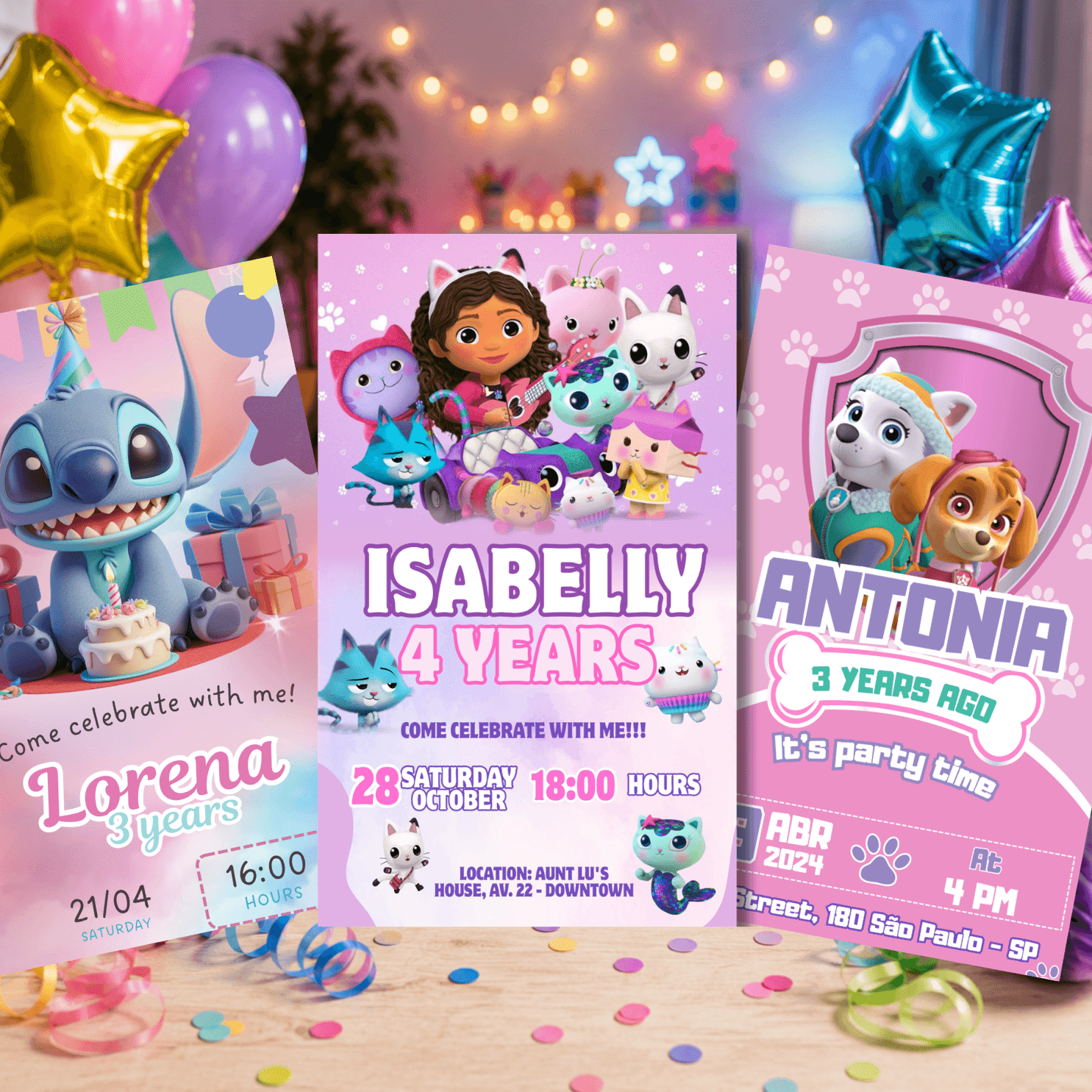 500+ Digital Invitation Templates | Editable Canva Birthday Invitations
