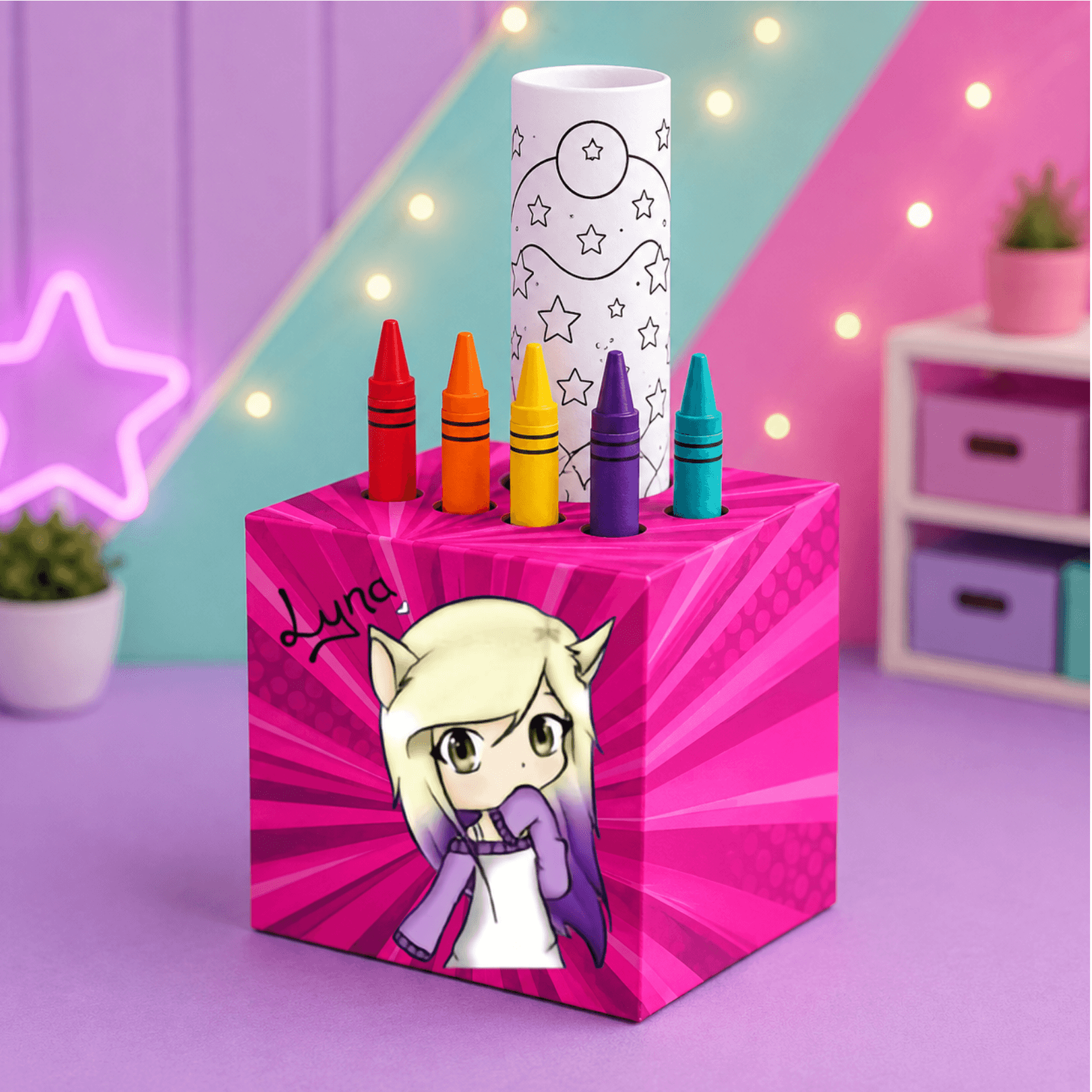 600+ Printable Crayon Holder Boxes | Cube Party Favors + PDF Bundle - Image 2