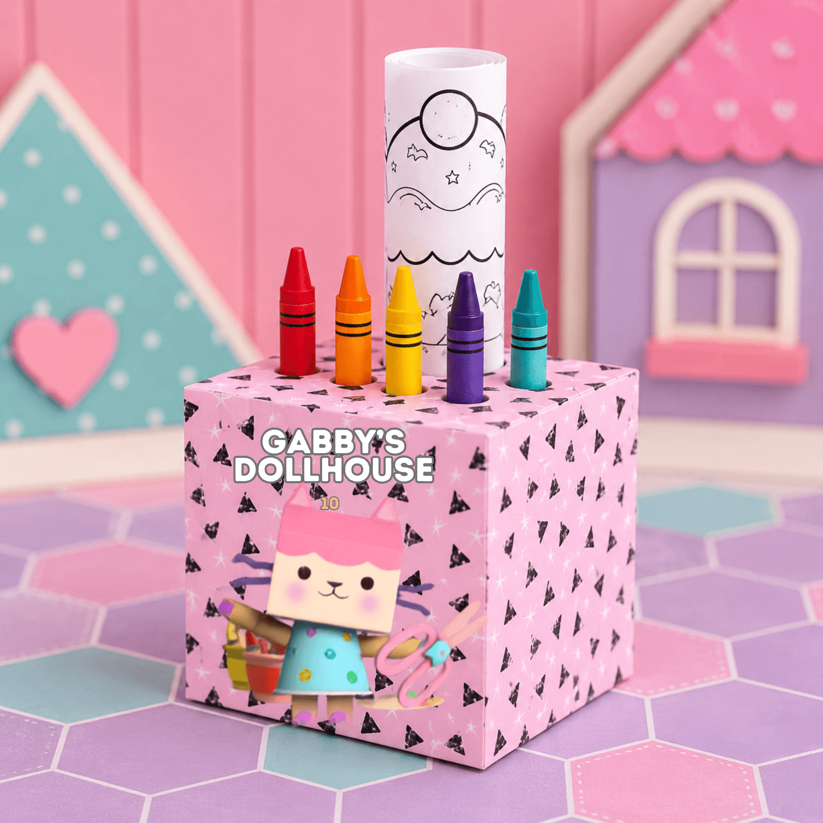 600+ Printable Crayon Holder Boxes | Cube Party Favors + PDF Bundle