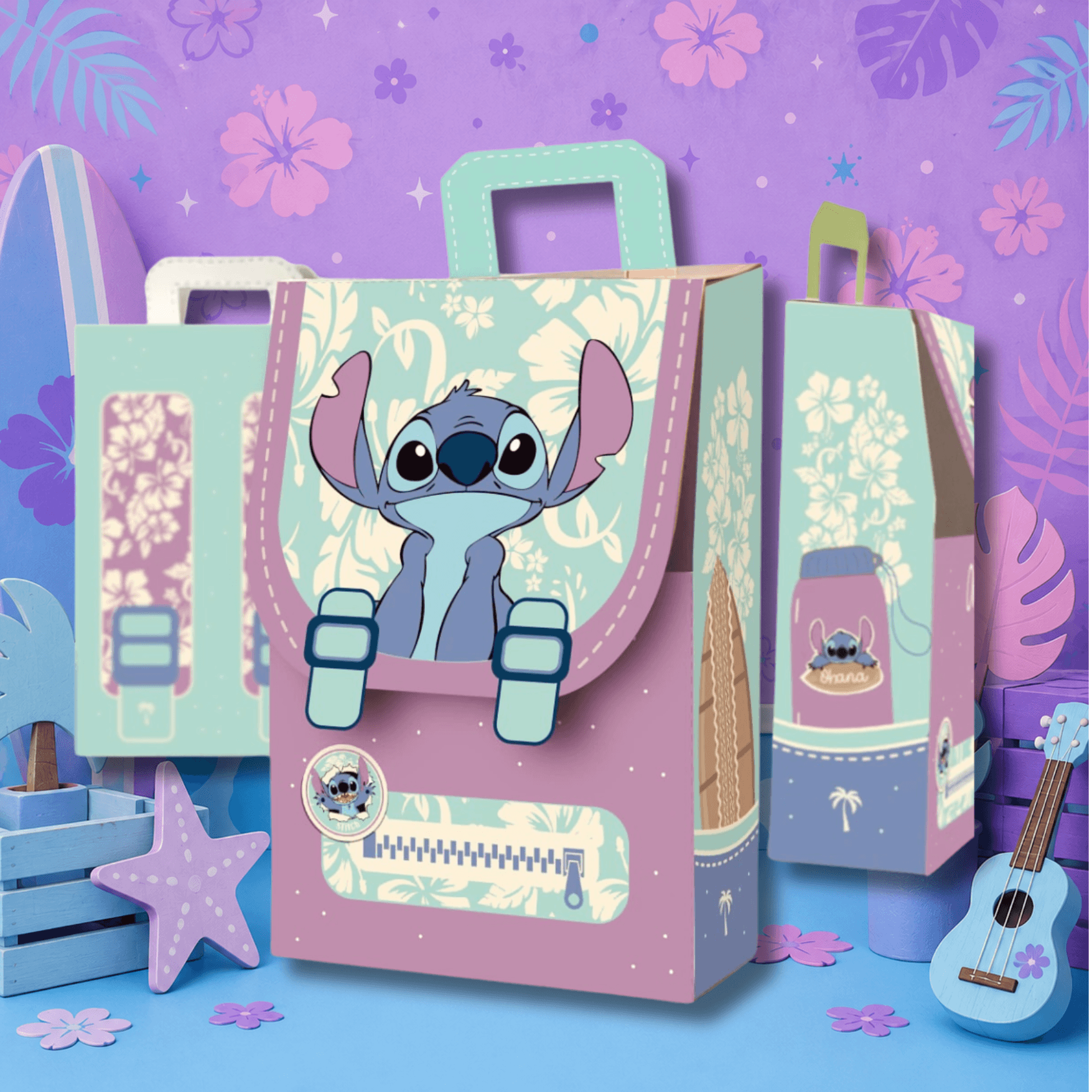 Printable Backpack Party Favor Box Template | Editable Canva & PDF | Candy Treat Box