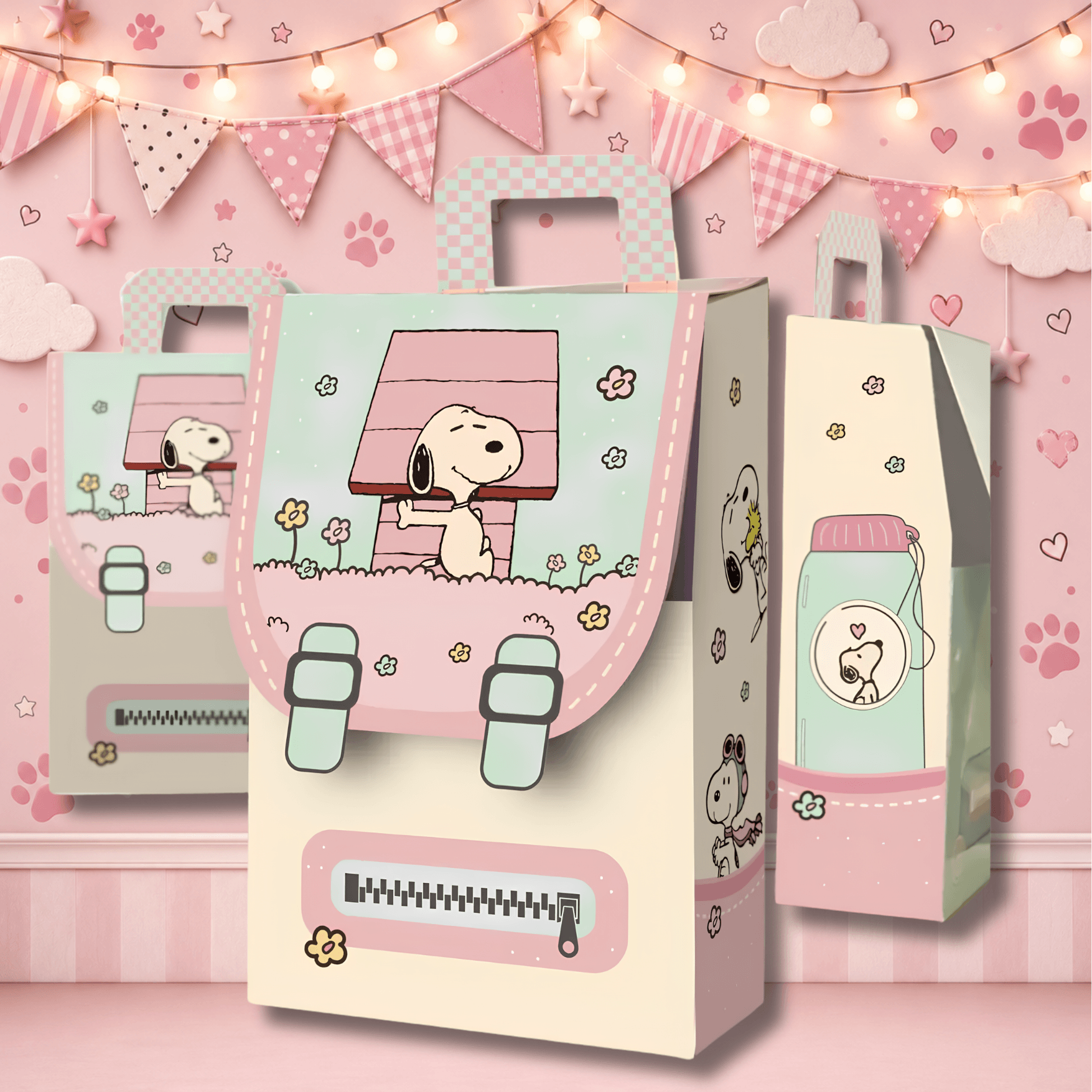 Printable Backpack Party Favor Box Template | Editable Canva & PDF | Candy Treat Box - Image 4