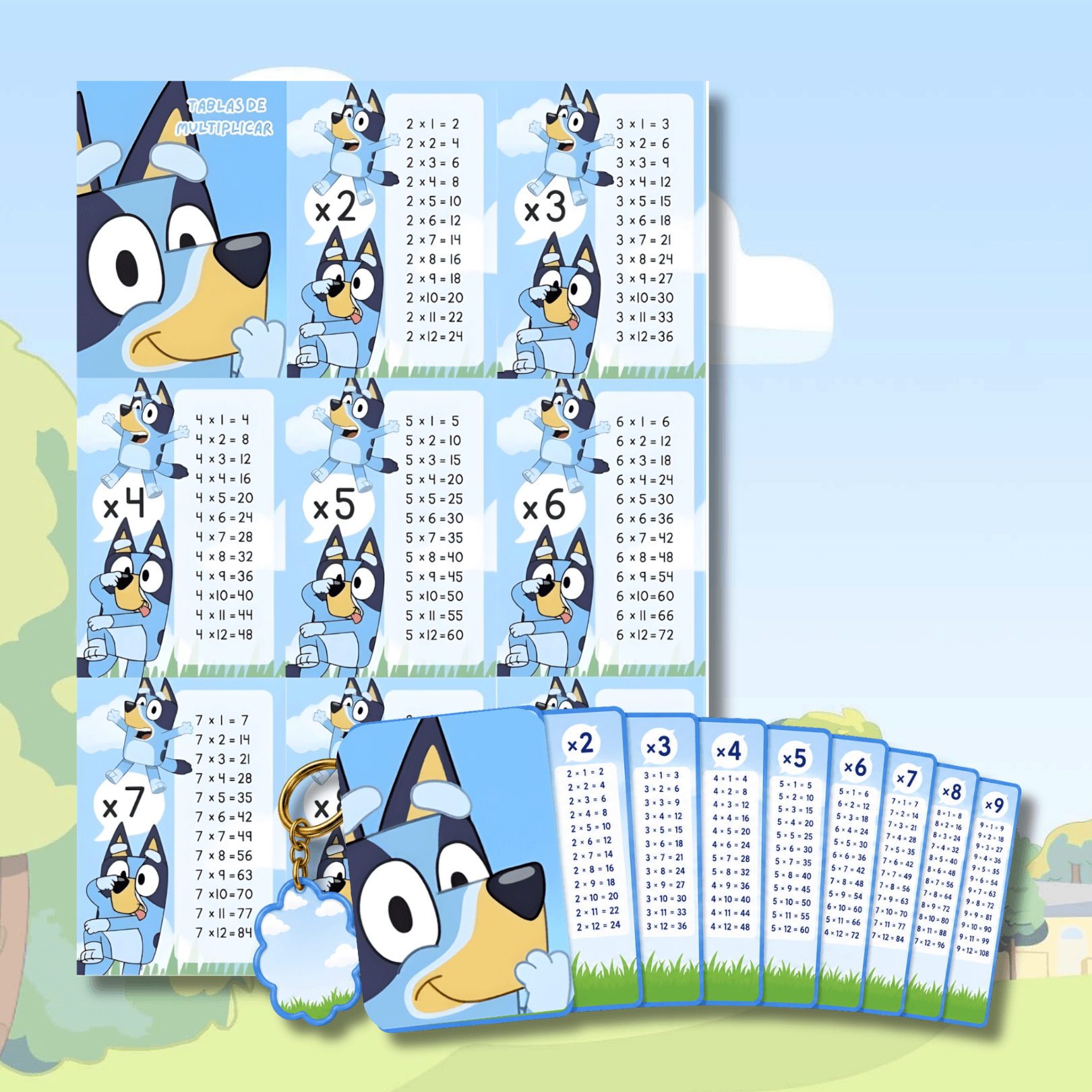 150+ Printable Multiplication Tables | Canva & PDF | Perfect for Keychains - Image 3