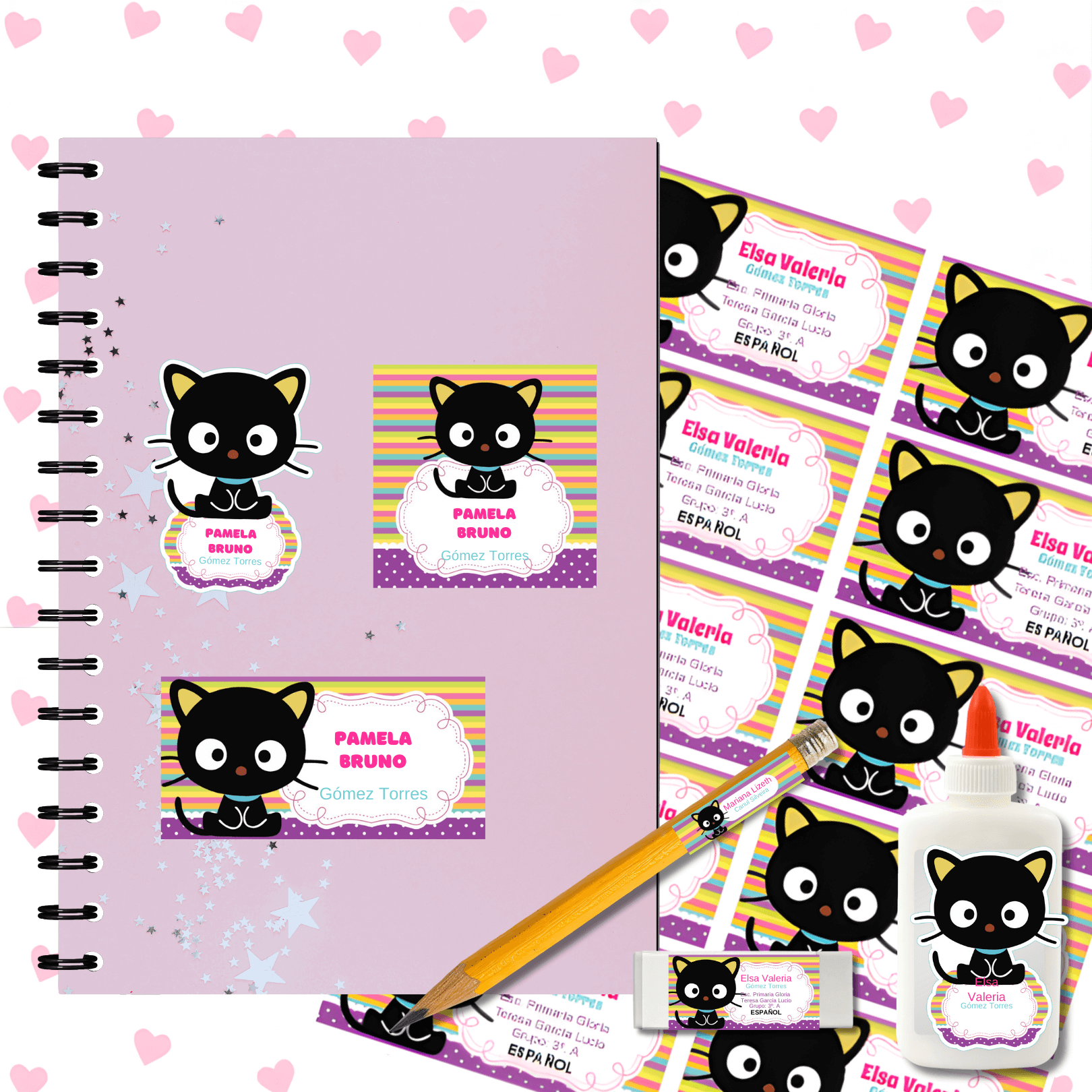 +1000 Etiquetas Escolares / Over 1000 School Labels - Image 2