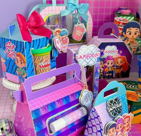 Kpop Demon Hunter Set de 8 Cajitas + Pack Ramen / 8 Kpop Demon Hunter Party Favor Boxes + Ramen Pack - Image 4