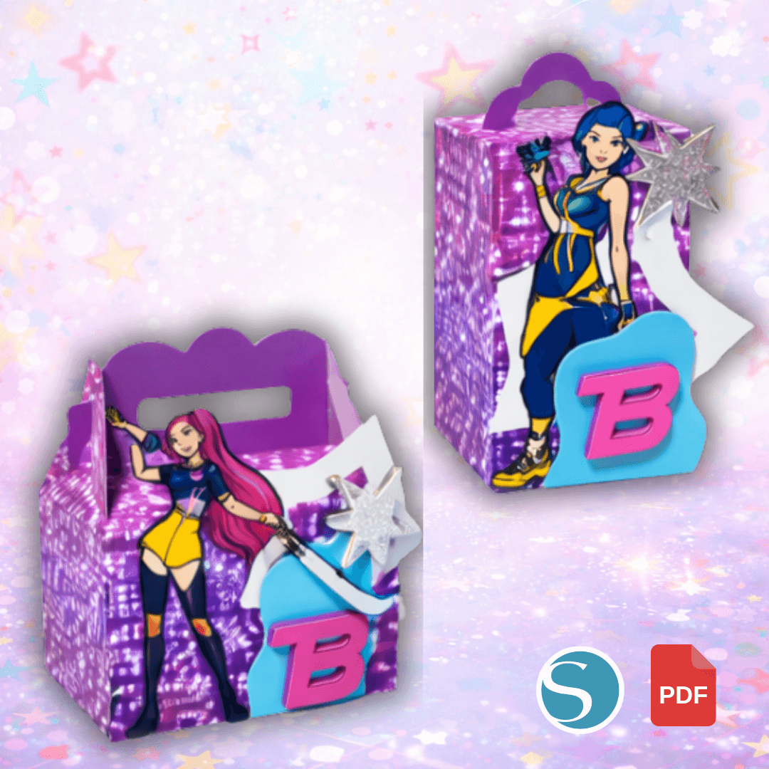 KPop Demon Hunters Party Favor Boxes | Printable Birthday Party Favors - Image 2