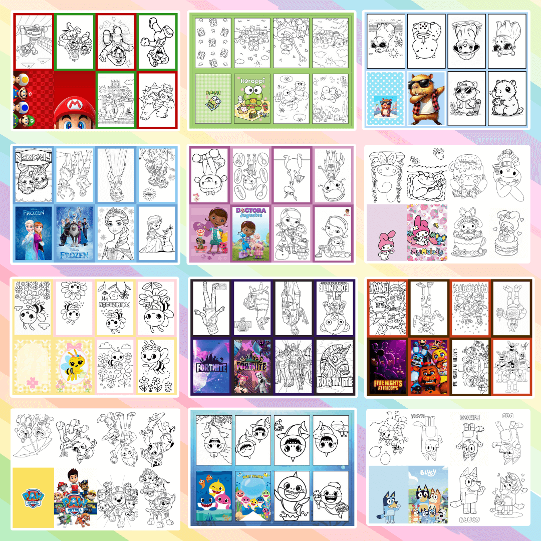 350+ Printable Coloring Books for Kids | Ultimate Coloring Bundle - Image 4